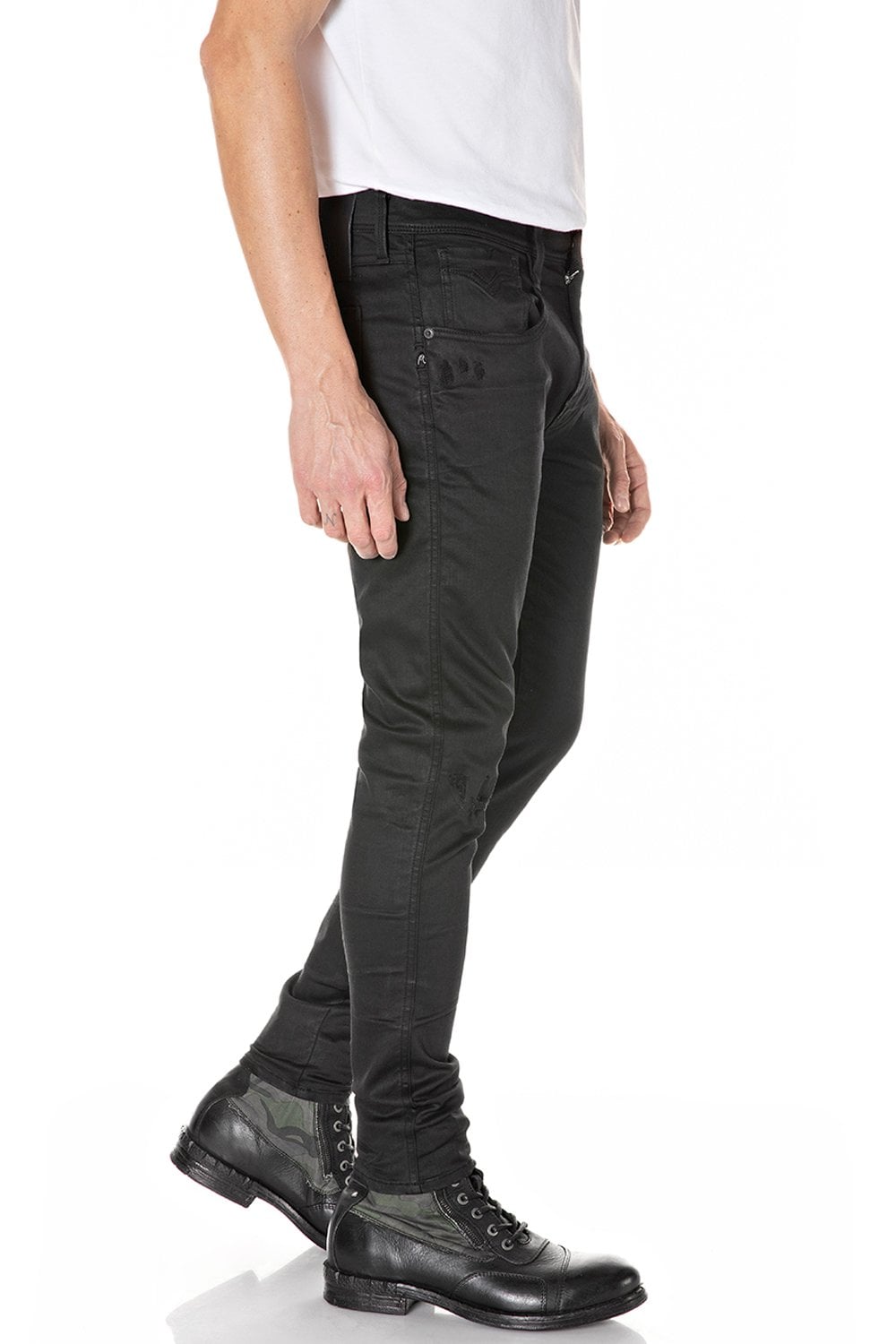 Hyperflex Browny Rip+Repair Jeans Black
