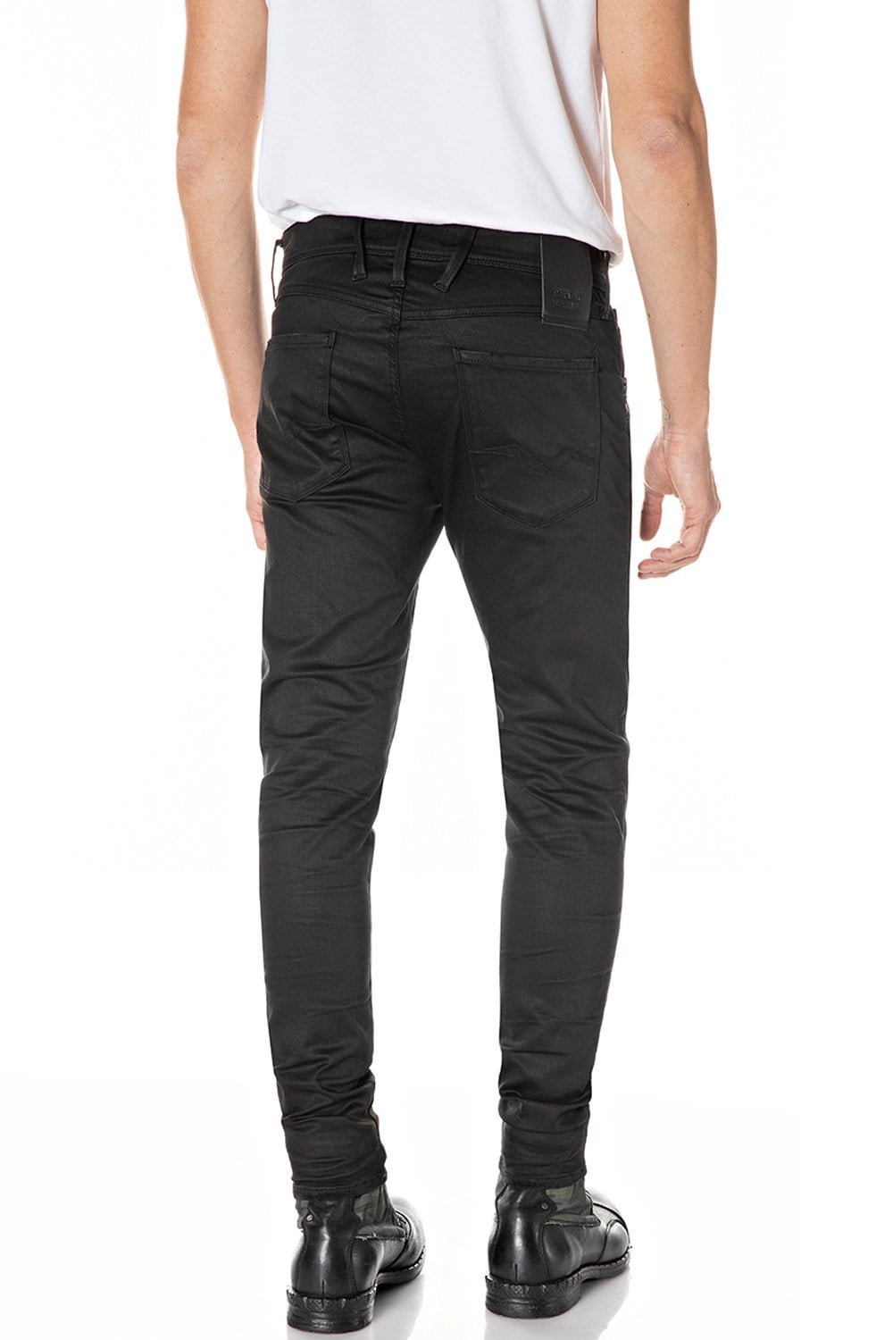 Hyperflex Browny Rip+Repair Jeans Black
