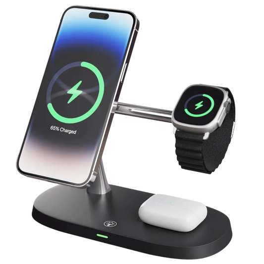 3 in 1 Wireless Charging Station for Apple Devices, Apple iPhone 14 Pro Max, Apple Watch Series 8, Ultra, and Apple AirPods Pro 2