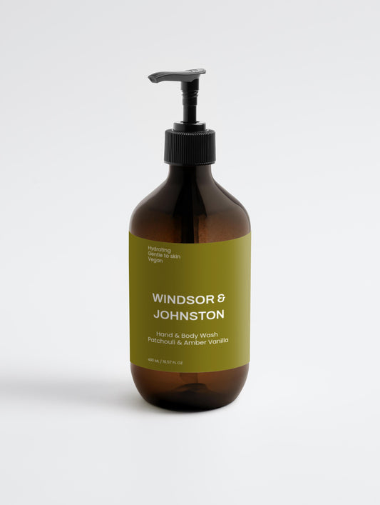Hand & Body Wash, Patchouli & Amber Vanilla