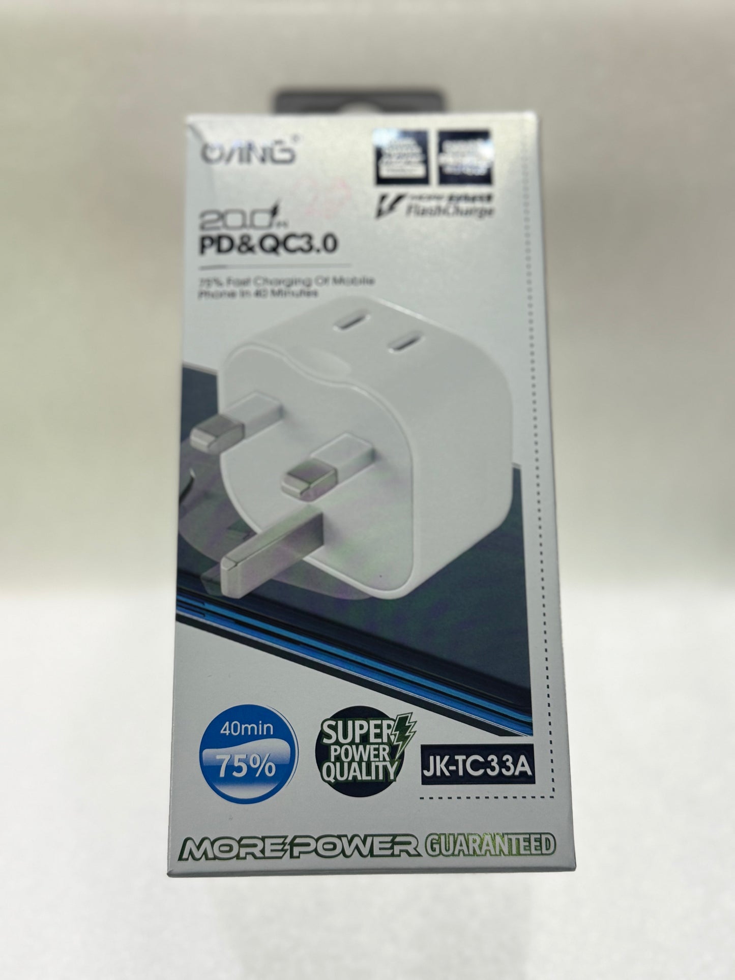 ANG JK-TC33A 20W PD & QC 3.0 Fast Charger – Dual Protocol, Maximum Speed