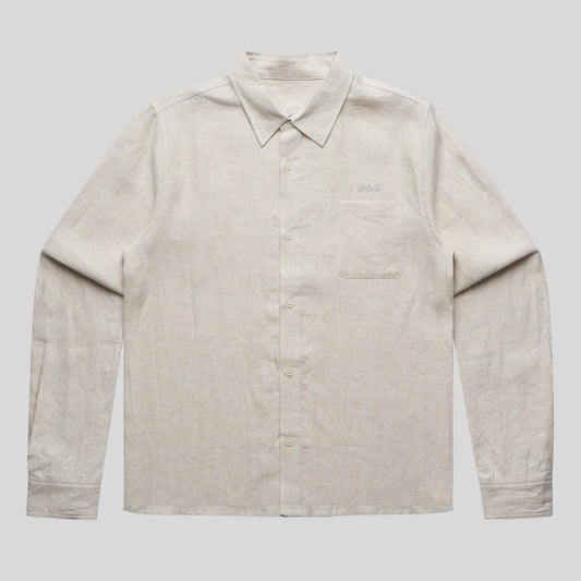Cream Summer Essentials Linen Shirt