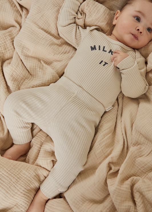 Marli Oat Rib Cuff Leggings